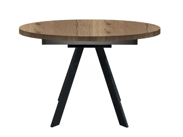 Стол RD100 Дуб Галифакс круглый раздвижной 3