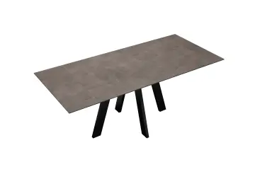 Стол DM110M Хромикс бронза/черные раздвижной