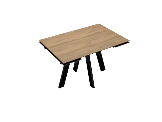 Стол DM110M Дуб галифакс/черные раздвижной 2