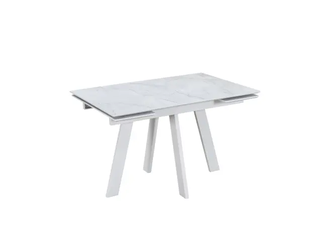 Стол WINGS Жемчужный Перито/Белый раздвижной 1
