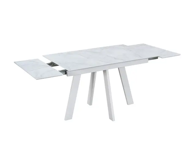 Стол WINGS Жемчужный Перито/Белый раздвижной 4