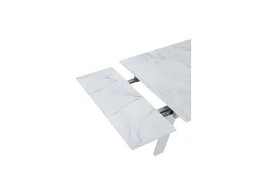 Стол WINGS Жемчужный Перито/Белый раздвижной