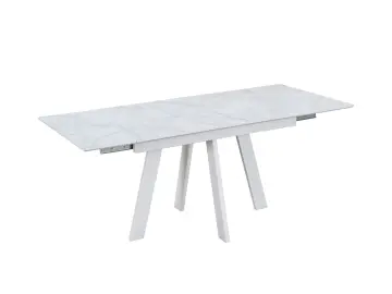 Стол WINGS Жемчужный Перито/Белый раздвижной
