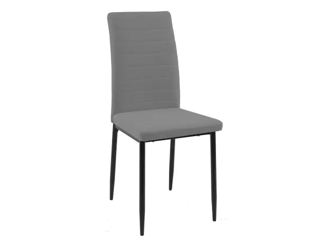Мягкий стул Текс, микровелюр B22 grey, ножки черные