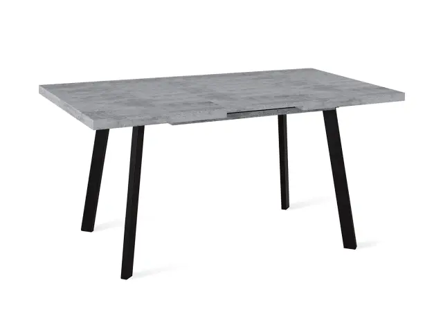 Стол HB120 хромикс белый/черные 2