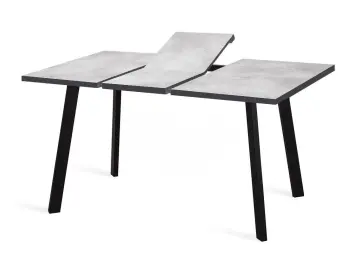 Стол HB120 хромикс белый/черные