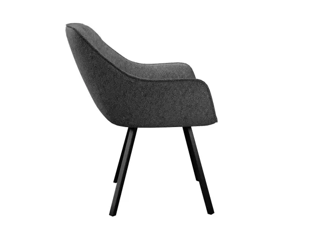 Кухонный стул DikLine 252 М поворотный, NS13 GRAPHITE, ножки черные 4