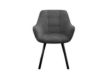 Кухонный стул DikLine 252 М поворотный, NS13 GRAPHITE, ножки черные
