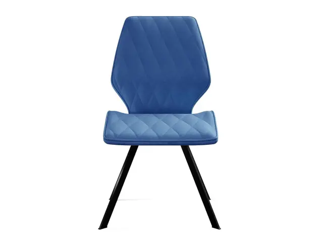 Мягкий стул DikLine 243 поворотный B8 BLUE, ножки черные 2