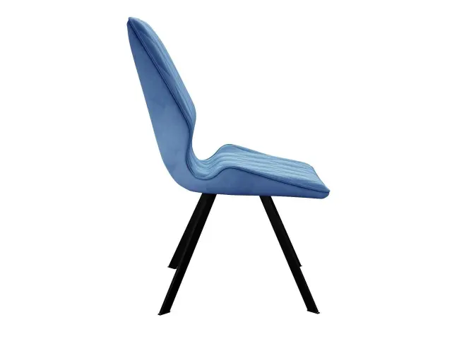 Мягкий стул DikLine 243 поворотный B8 BLUE, ножки черные 3