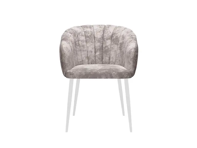 Стул 442 поворотный M02 бежевый/белые 5