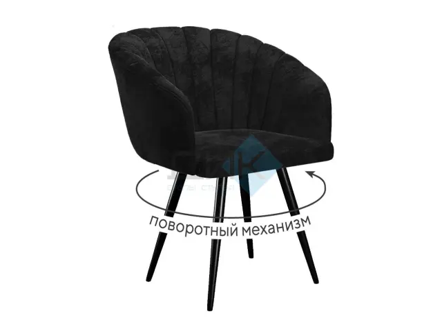 Стул 442 поворотный M18 черный 1
