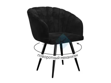 Стул 442 поворотный M18 черный