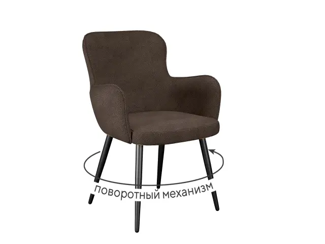 Стул 503 поворотный SB3 шоколад 1