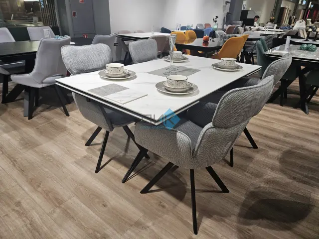 Стул 501 поворотный SB6 светло-серый 3