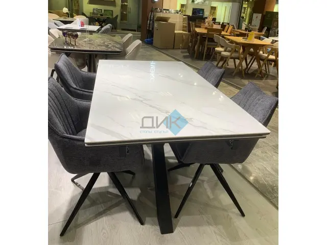 Стул AZALIA VELVET темно-серый 19 поворотный 3