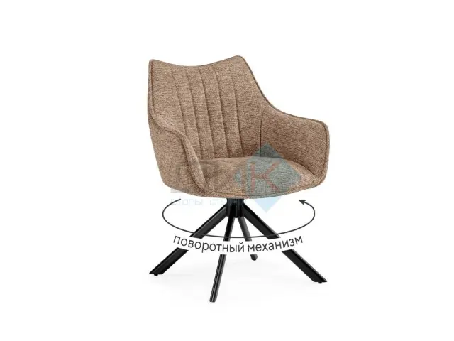 Стул AZALIA VELVET капучинно 35 поворотный 1