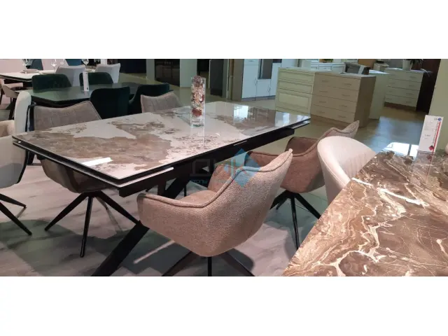 Стул AZALIA VELVET капучинно 35 поворотный 2