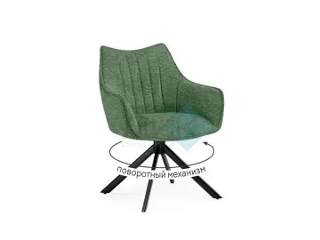 Стул AZALIA VELVET зеленый 77 поворотный