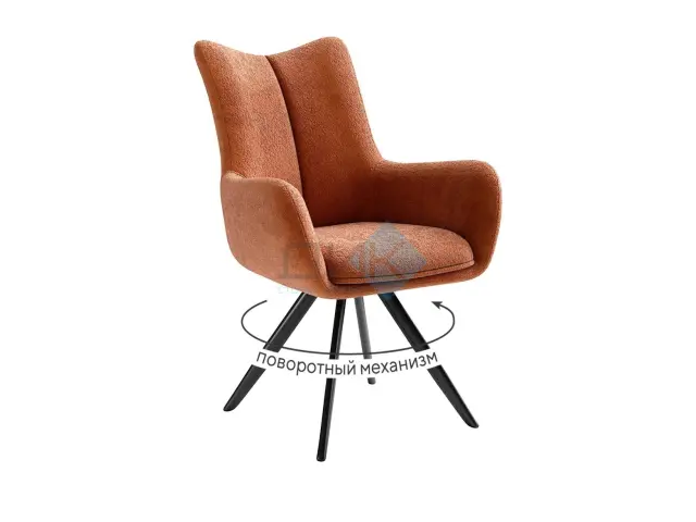 Стул 351 поворотный BL07 терракотовый 1