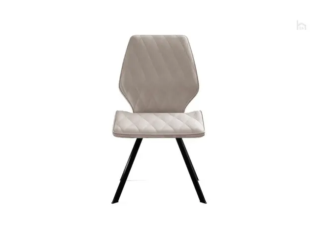 Стул обеденный 242, микровелюр B03 beige, ножки черные 2