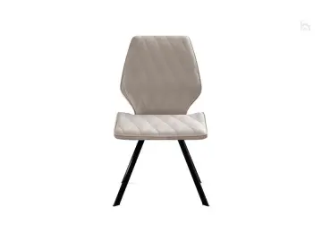 Стул обеденный 242, микровелюр B03 beige, ножки черные
