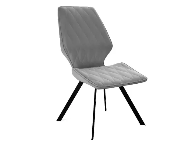 Стул кухонный 242, микровелюр B22 grey, ножки черные