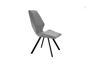Стул кухонный 242, микровелюр B22 grey, ножки черные