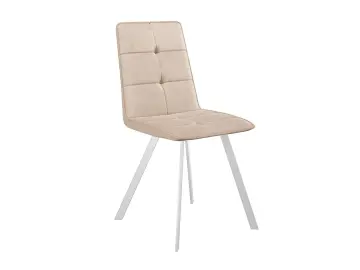 Кухонный стул DikLine 280 B03 BEIGE, ножки белые