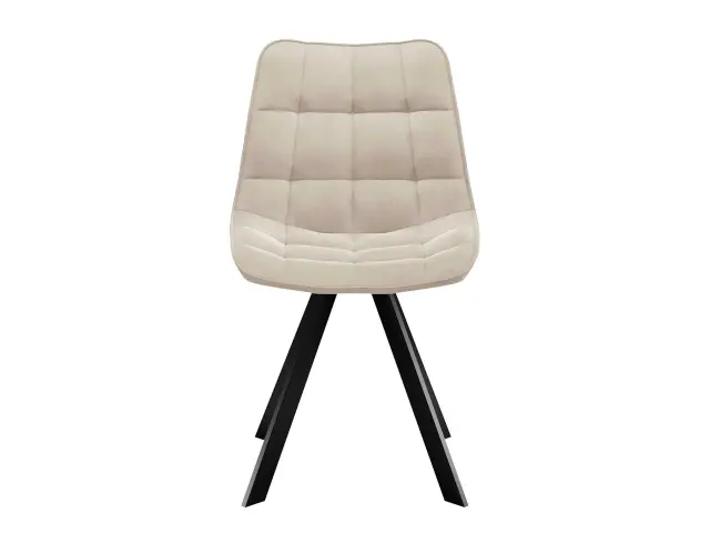 Стул обеденный 229 Поворотный, Микровелюр B03 Beige / опоры черные 2