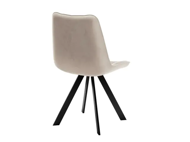 Стул обеденный 229 Поворотный, Микровелюр B03 Beige / опоры черные 3