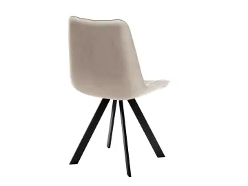 Стул обеденный 229 Поворотный, Микровелюр B03 Beige / опоры черные