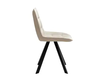 Стул обеденный 229 Поворотный, Микровелюр B03 Beige / опоры черные