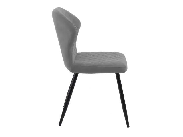 Кухонный стул 239, микровелюр B22 grey, ножки черные 2