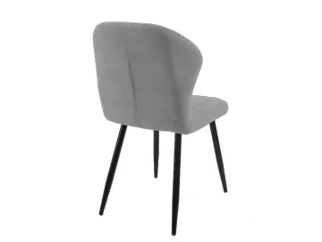 Кухонный стул 239, микровелюр B22 grey, ножки черные