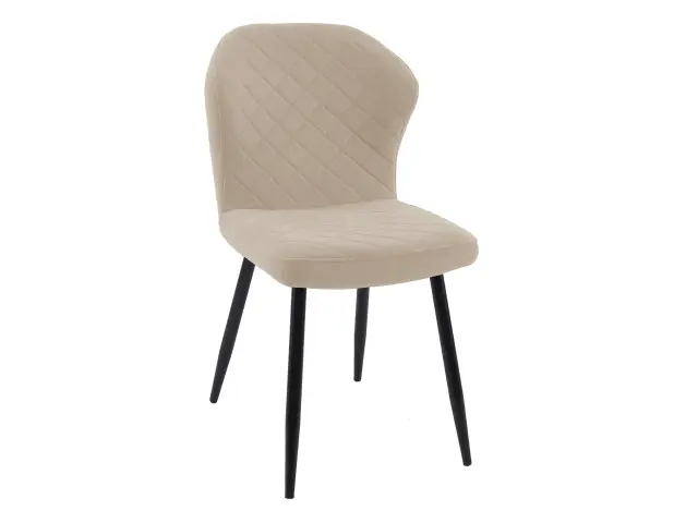 Стул обеденный 239, микровелюр B3 beige, ножки черные
