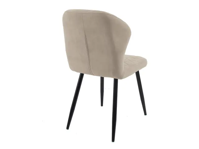 Стул обеденный 239, микровелюр B3 beige, ножки черные 3