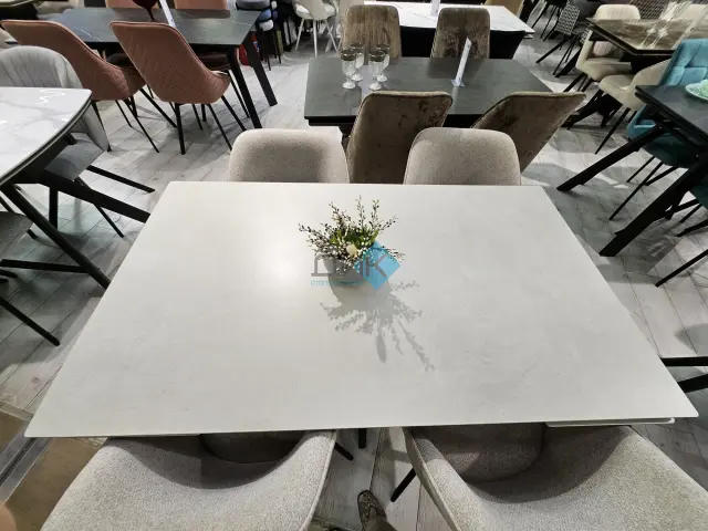 Стол SKM140 Krater Perla (керамогранит матовый) 4