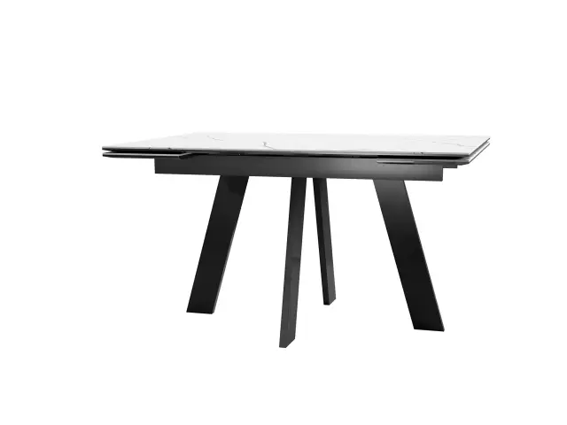 Стол SKM120 Белый мрамор (керамогранит матовый)