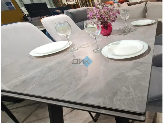 Стол SKM120 Серый мрамор (керамогранит матовый) 5