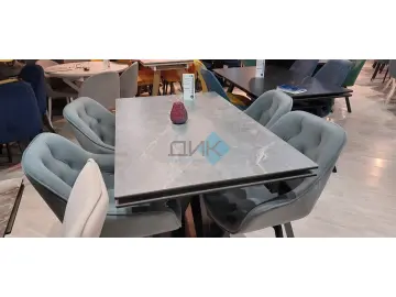 Стол SKM120 Серый мрамор (керамогранит матовый)