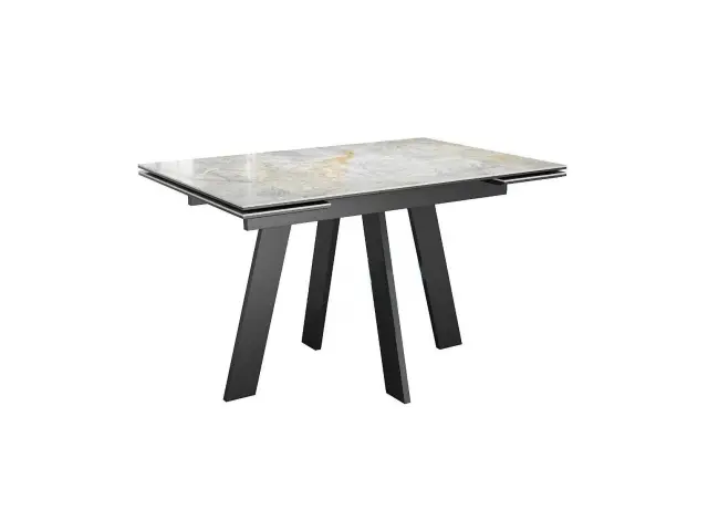 Стол SKM120 Titanium Silver River Polished (керамогранит глянцевый) 1