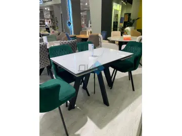 Стол SKM110 Carrara Gloss (керамогранит глянцевый)