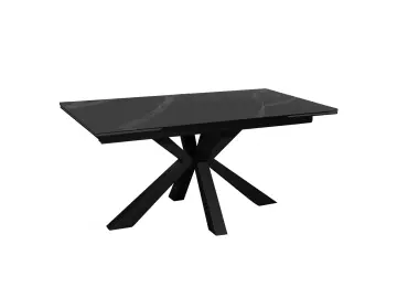 Стол SFE160 Черный мрамор (керамогранит матовый)