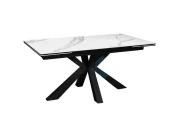 Стол SFE160 Белый мрамор (керамогранит матовый)
