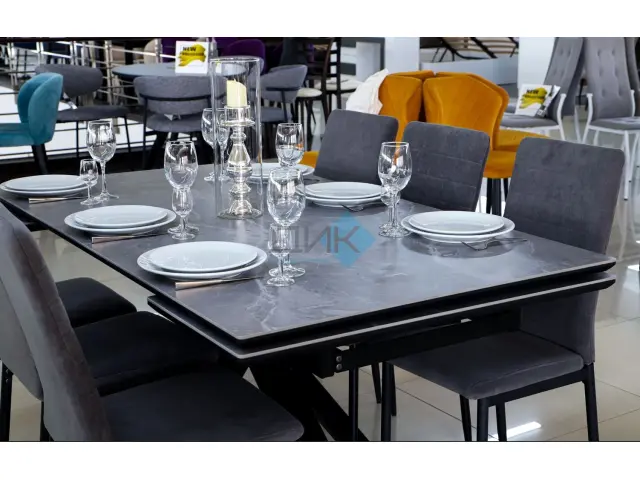 Стол SFE160 Серый мрамор (керамогранит матовый) 3