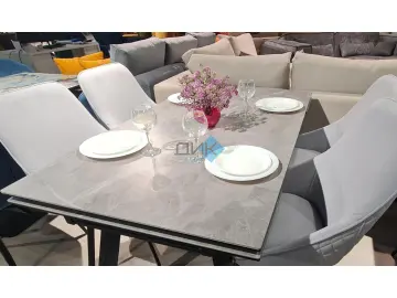 Стол SFE160 Серый мрамор (керамогранит матовый)