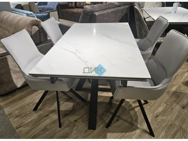 Стол SFE140 Tianshan White (керамогранит полуглянцевый) 5