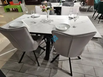 Стол SFE140 Tianshan White (керамогранит полуглянцевый)