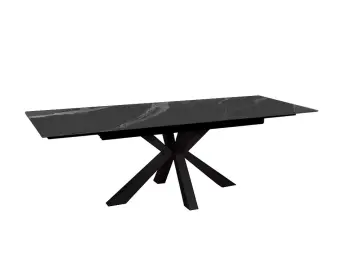 Стол SFE140 Черный мрамор (керамогранит матовый)